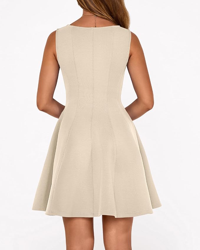 BTFBM Spring Dresses for Women 2026 Elegant Classy A Line Casual Graduation Business Work Party Cocktail Short Dress