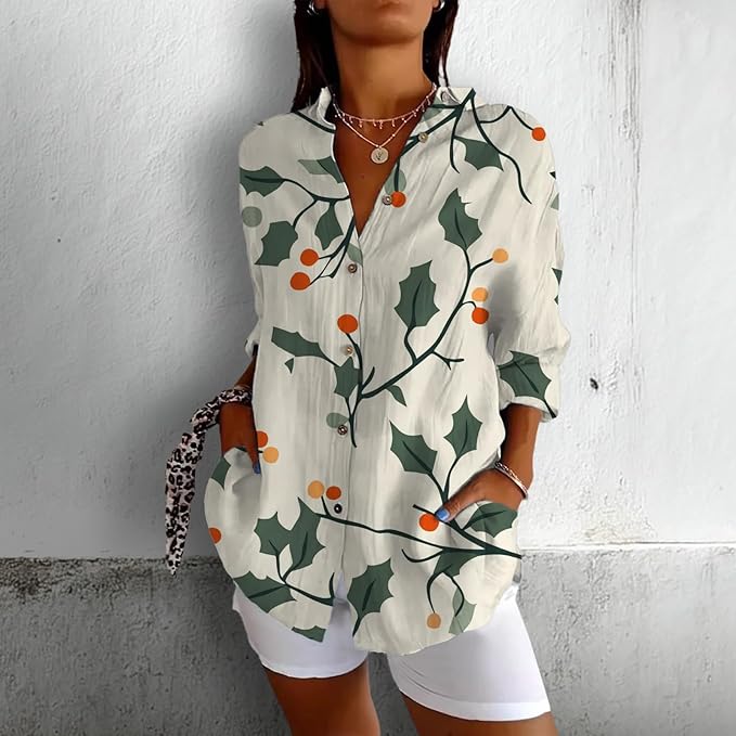 Fashion Summer Shirts Oversized V Neck Basic Vintage Floral Graphic Dressy Button Down Stylish Hawaiian Holiday Outfits