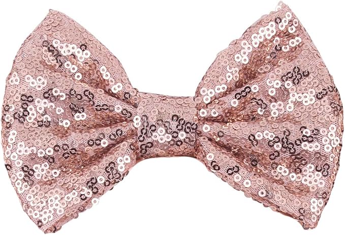 Sequin Mouse Ears Headbands for Women Girls Boys, Glitter Bows Headband for Kids Adults Birthday Party Costume Halloween