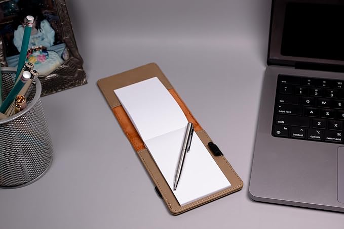 LaserGram Mini Padfolio with Notepad and Pen, CNA Certified Nurse Assistant, Personalized Engraving Included (Light Brown)