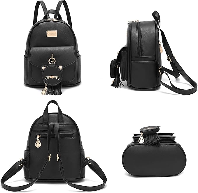 I IHAYNER Girls Fashion Backpack Mini Purse Backpack for Women Small Leather Backpack Purse for Teen Girls with Coin Purse | Backpack Purse, with Coin Purse