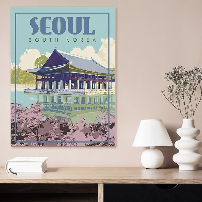 1000 Piece Jigsaw Puzzles for Adults，South Korea Seoul，Classic Puzzle Difficult Puzzle Fun Creative DIY Toys Gifts for Girls and Boys, Family Games（75x50cm）-BL27