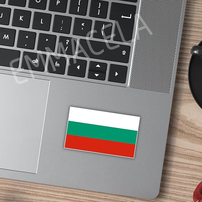 (3PCS) Bulgaria Flag stickers, Countries Flag Stickers - Waterproof Vinyl Decals For Laptops, Tumblers, Water Bottles, Books, Scrapbooks, Size 3 x 1.8