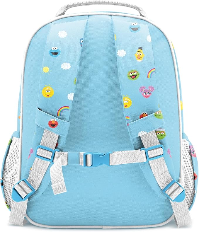 Simple Modern Medium Sesame Street Toddler Backpack for School Girls and Boys | Kindergarten Elementary Kids Backpack | Fletcher Collection | Kids - 15" tall | Sesame Street Pals