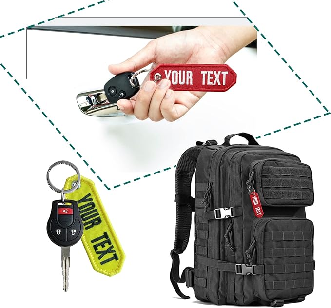 QJS PATCH Customzied Keychain,Personalized Key chain,Key Ring Accessories for Motorcycles,Scooters,Cars and Gifts