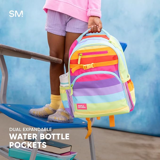 Simple Modern Medium DC Comics Batman Toddler Backpack for School Girls and Boys | Kindergarten Elementary Kids Backpack | Fletcher Collection | Kids - 15" tall | Batman POW!