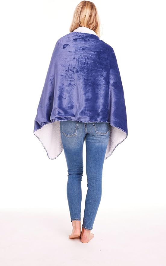 SIGNALS Womens Wearable Throw Blanket Poncho, Blanket Shawl With Pockets
