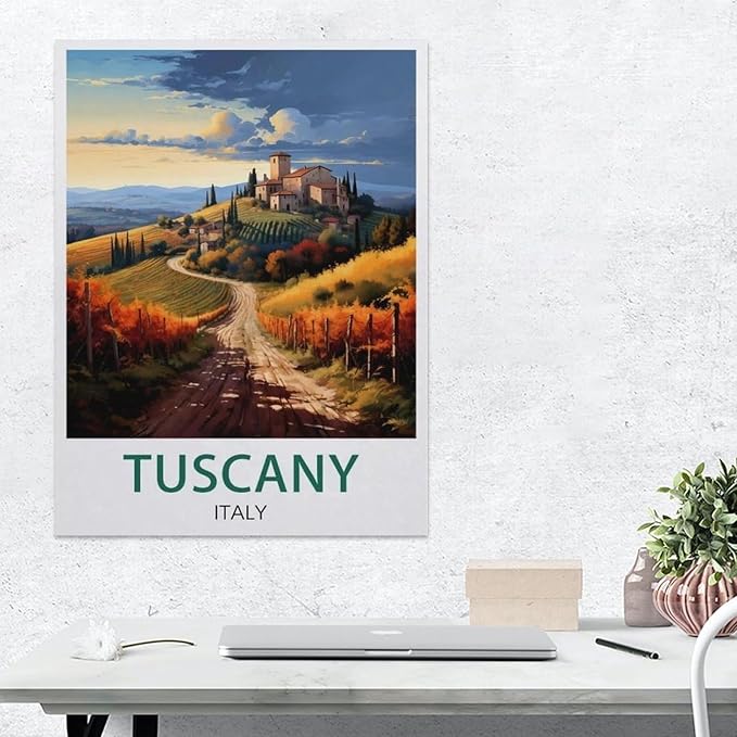 Jigsaw Puzzle 1000 Pieces for Adults，Tuscany, Italy，Large Puzzle Game Artwork for Adults Teens, Family Decorations, Unique Puzzle Gift（38x26cm）-BG42