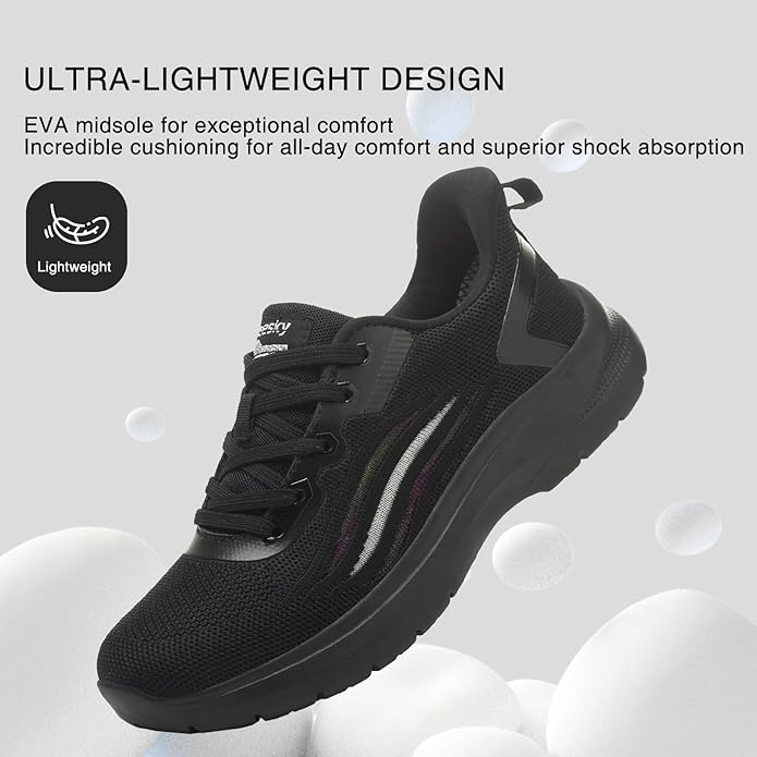 Treesky Non Slip Work Shoes for Women in Food Service - Slip Resistant, Comfortable & Lightweight Sneakers, Suitable for Restaurant, Kitchen & Nursing Crews