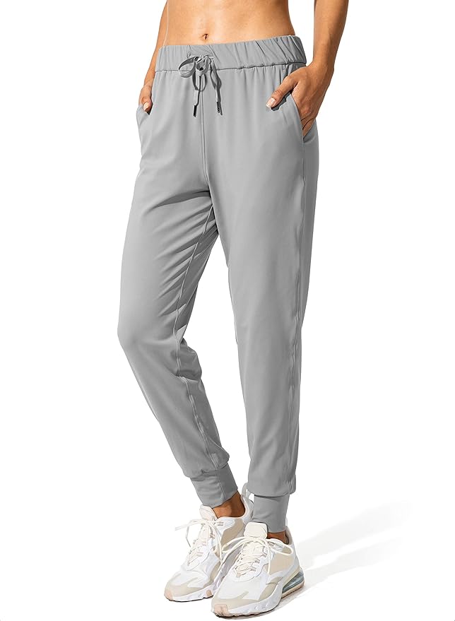 SANTINY Women's Joggers Pants Pockets Drawstring Running Sweatpants for Women Lounge Workout Jogging