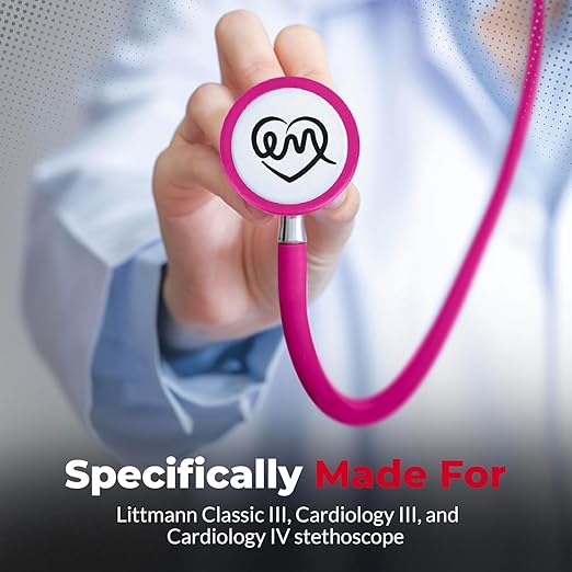 Stethoscope Replacement Part Kit for Littman Stethoscope Classic 3, Cardiology 3 & Cardiology 4 - Fits Classic III, Cardiology III & IV (Rasberry)