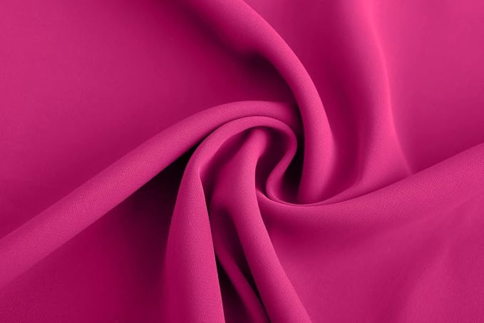 TASAMO Women's Casual Round Neck Basic Pleated Top Cap Sleeve Curved Keyhole Back Chiffon Blouse