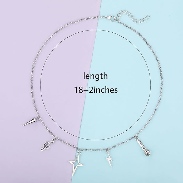 Phrantuchio 6Pcs Kpop Merch Jewelry Knot Friendship Bracelets Earrings Necklace Set Costume Outfit Accessories Gifts