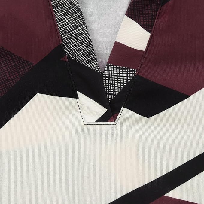 BAISHENGGT 3/4 Sleeve Tops for Women Notch V Neck Floral Work Blouses Dressy Casual Loose Fit Going Out Tunic Tops
