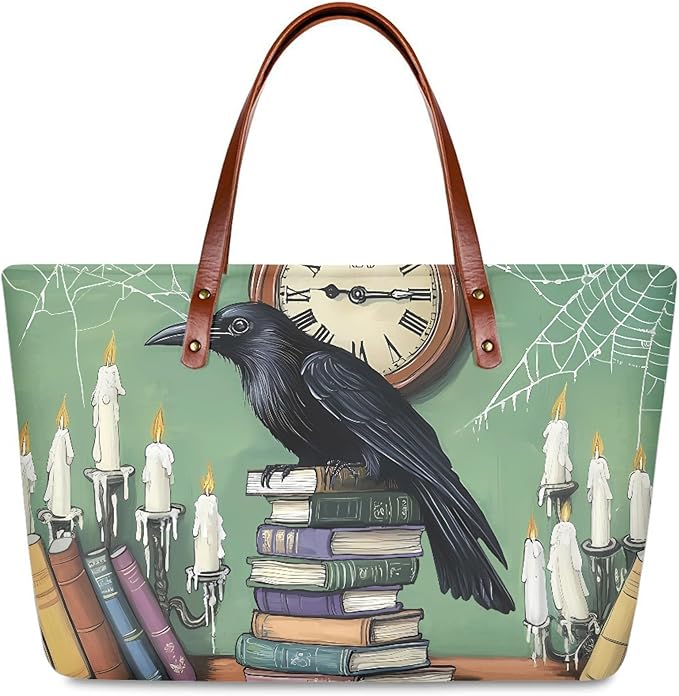 Womens Zip Up Tote Handbag Daisy Print Large Capacity Tote Purse Handbag Big Tote Bag Purse For Work Laptop