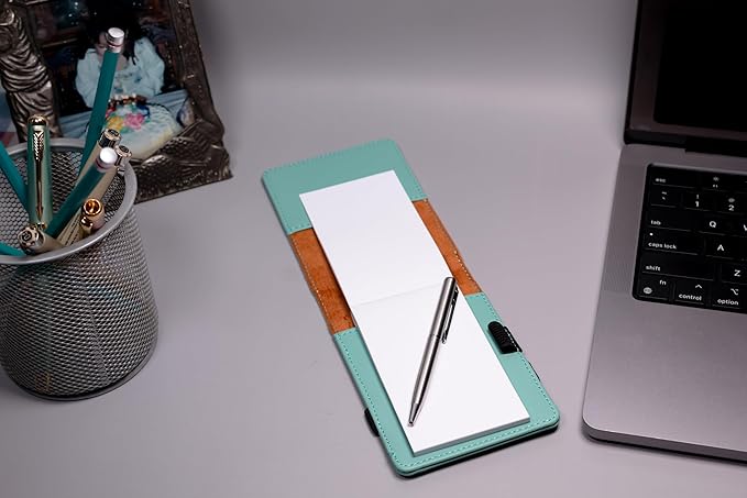 LaserGram Mini Padfolio with Notepad and Pen, CNA Certified Nurse Assistant, Personalized Engraving Included (Teal)