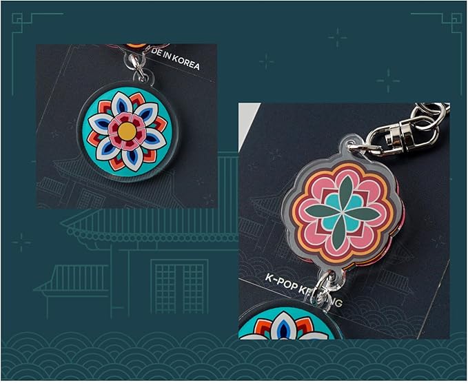 PUBLOG 10PCS Korean Style k music pop Culture Acrylic keyring, bag charm, keychains accessories
