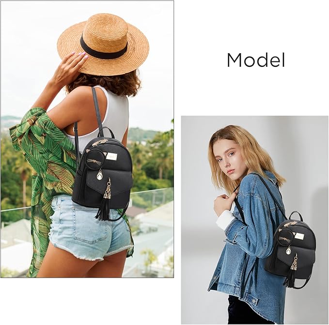 I IHAYNER Girls Fashion Backpack Mini Purse Backpack for Women Small Leather Backpack Purse for Teen Girls with Coin Purse | Backpack Purse, with Coin Purse