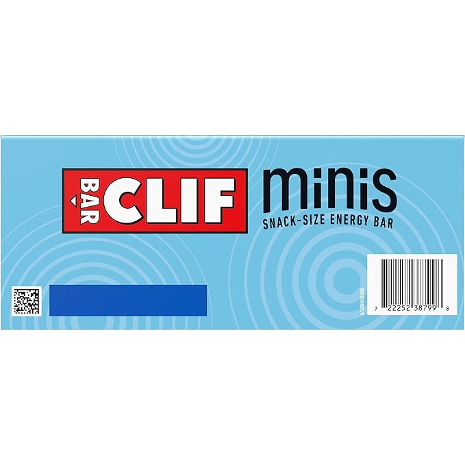CLIF BAR Minis - Chocolate Chip - Made with Organic Oats - 4g Protein - Non-GMO - Plant Based - Snack-Size Energy Bars - 0.99 oz. (20 Pack)