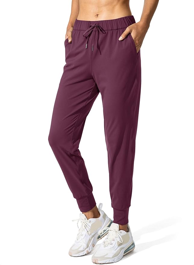 SANTINY Women's Joggers Pants Pockets Drawstring Running Sweatpants for Women Lounge Workout Jogging