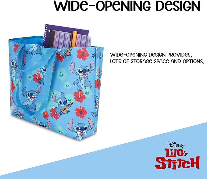 Disney Mickey and Minnie Mouse Canvas Tote bag - Girls, Boys, Teens, Adults - All Over Print Single Handle Tote Handbag