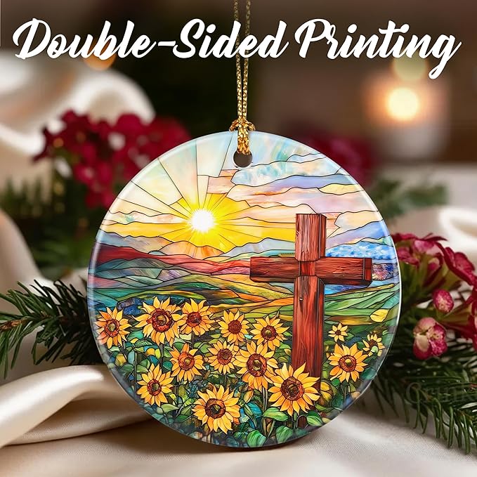 Christmas Ornaments: Christmas Tree Ornaments, Easter Faith Cross Home Decor, Stocking Stuffers, Gift Ideas, Xmas Gift, Christian Gifts & Cross Gifts for Religious