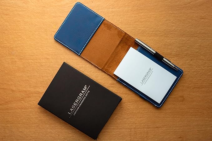 LaserGram Mini Padfolio with Notepad and Pen, CNA Certified Nurse Assistant, Personalized Engraving Included (Dark Blue)