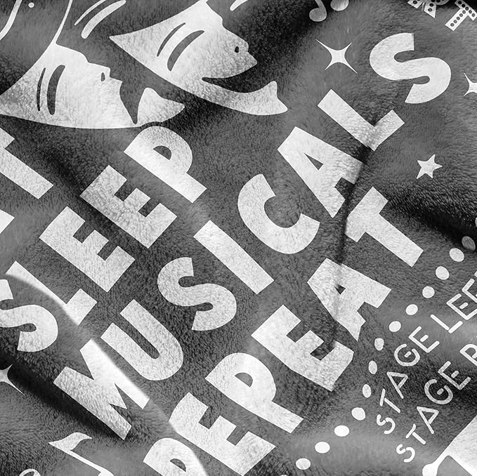 Turelos Theater Gifts, Theatre Gifts Blanket, Musical Theater Gifts, Gifts for Theater Lovers, Gifts for Theater Actors, Theatre Gifts for Women, Broadway Gift Throw Blanket 60x50in