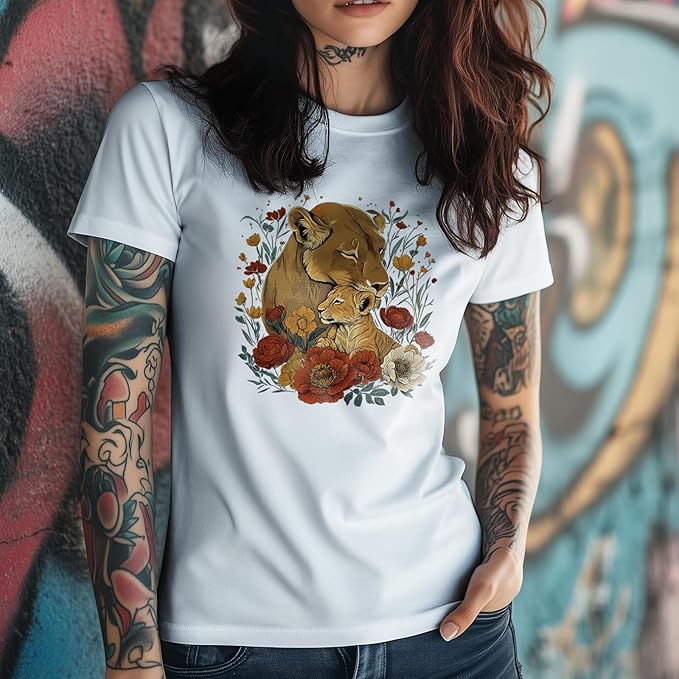 Cute Graphic T-Shirts for Women Crewneck Short Sleeve Tees Vintage Y2K Tops Loose Casual Summer Boho Outfits