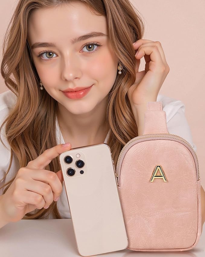 Gifts for 8 9 10 11 12 13 14 15 16 Year Old Girl, Initial Crossbody Bag for Girls, Birthday Gifts for Daughter Granddaughter, Tween Teen Girls Trendy Stuff, Valentine Gift for 5th 8th Grade