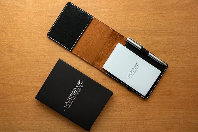LaserGram Mini Padfolio with Notepad and Pen, CNA Certified Nurse Assistant, Personalized Engraving Included (Black with Gold)