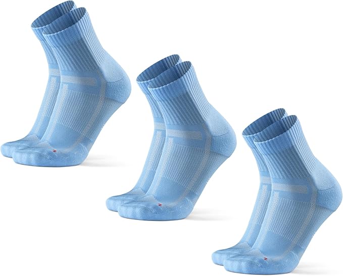 DANISH ENDURANCE Ultra-Comfort Quarter Running Socks, Performance Socks, Men & Women - 3 or 5 Pack