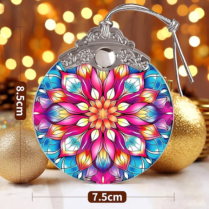 Jocidea Lotus Flower Christmas Ornament - Hanging Decor & Suncatcher - Gifts for Lotus Lovers