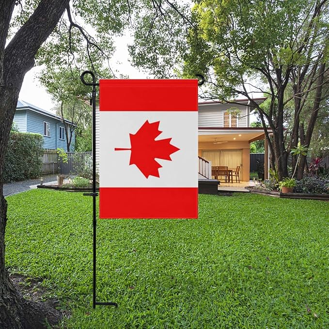Canada Flag Canadian Flag, Small Canadian Garden Flags for Yard Patio Porch Independence Day Patriotic Festival Outdoor Decorations