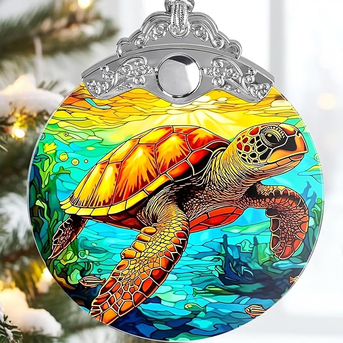 Jocidea Sea Turtle Ornament - Christmas Keepsake & Stocking Stuffer - Turtle Gift