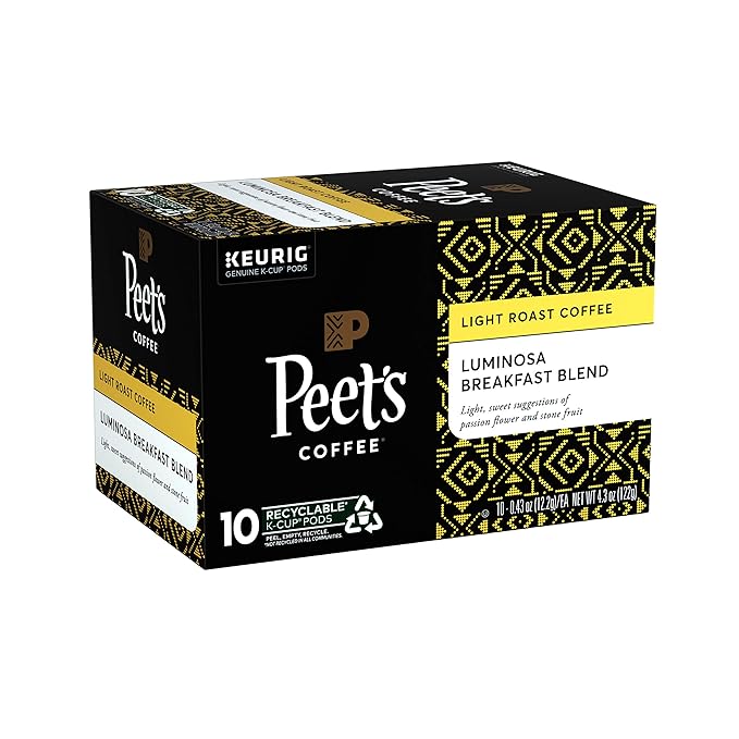 Peet's Coffee K-Cup Pack Colombia Luminosa, 10ct