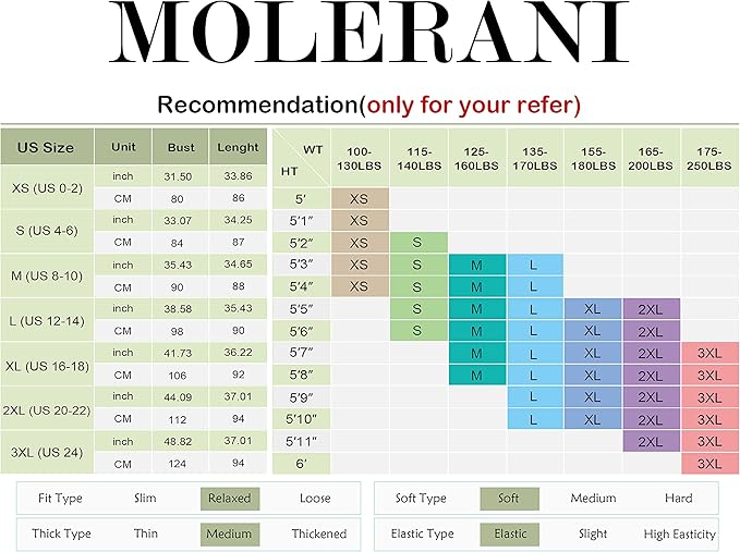 MOLERANI Women's Casual Plain Simple T-Shirt Loose Dress