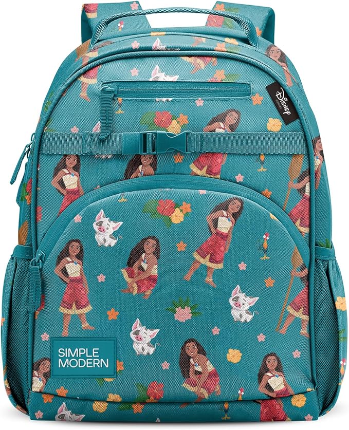Simple Modern Medium Disney Toddler Backpack for School Girls and Boys | Kindergarten Elementary Kids Backpack | Fletcher Collection | Kids - 15" tall | Moana Oceana