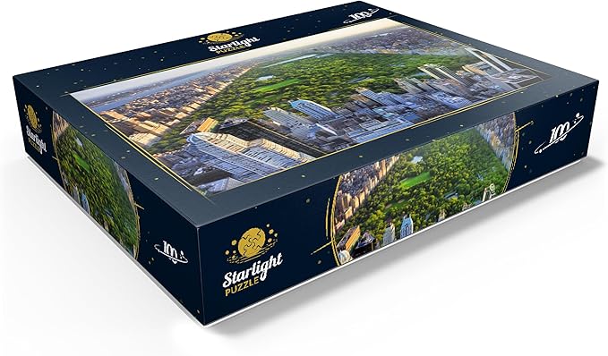 MyPuzzle Aerial View of Central Park Manhattan New York - Premium 100 Piece Jigsaw Puzzle for Adults
