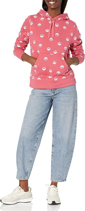 Amazon Essentials Disney | Marvel | Star Wars | Princess Women's Fleece Pullover Hoodie Sweatshirts (Available in Plus Size)