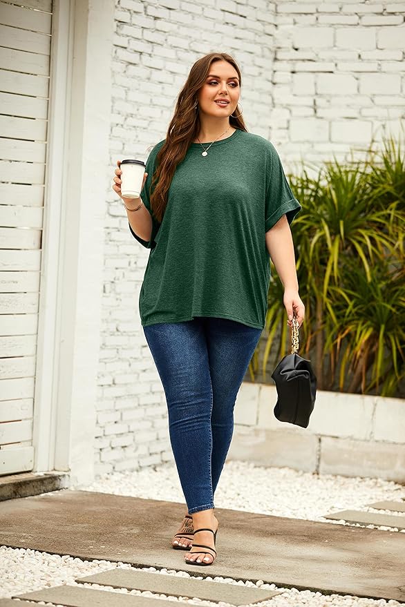 Women Oversized T-Shirt Summer Casual Short Sleeve Loose Tee Tops
