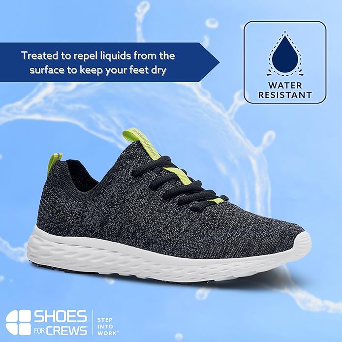 Shoes for Crews Women's Slip-Resistant Work Sneakers – Comfortable, Non-Slip Work Shoes for Women in Food Service, Healthcare, Hospitality - Everlight