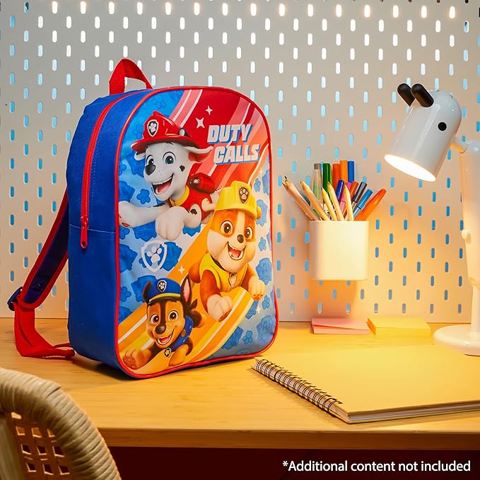 Get Trend Paw Patrol Mini Backpack Kids Toddlers 12x9” Rucksack Kindergarten Bag Preschool Sports Travel Backpacks 3+ Gifts for Kids (Blue Paw Patrol)