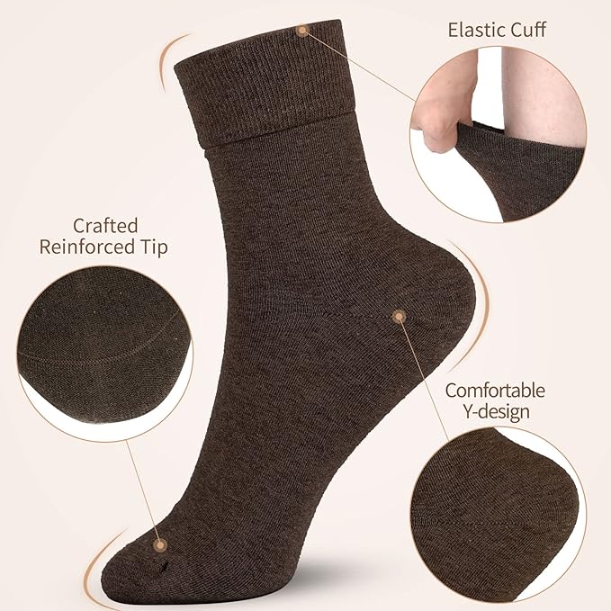 FGZ Women Thin Cotton Socks Soft Cozy Socks Cute Ankle Crew Socks 5 Pairs