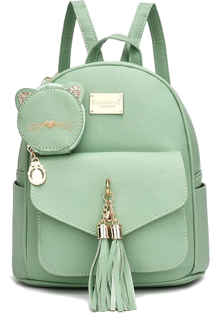 I IHAYNER Girls Fashion Backpack Mini Purse Backpack for Women Small Leather Backpack Purse for Teen Girls with Coin Purse | Backpack Purse, with Coin Purse