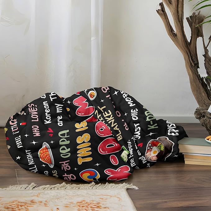 Loxezom Korean Drama Gifts, Kpop/Kdrama Merch, K Drama/K Pop Gifts for Women Teen Girl, Korean Kdrama Gift Blanket 50"X60"