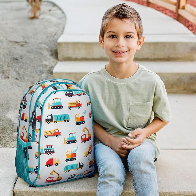 Wildkin 15-inch Kids Backpack – Durable, Padded, Adjustable for School & Travel - Modern Construction