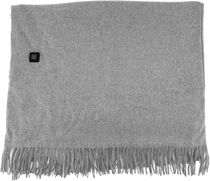 Heated Shawl Wraps for Women, 27x79inch 3 Gear Temperature Soft Warm Wearable Heated Blanket, Blankets Scarf for Winter Home Office(Gray)