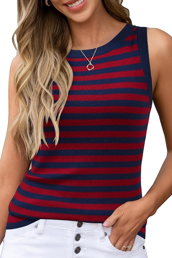 Arach&Cloz Women's Wool Blend Sweaters Non See Through All-Season Business Casual Tank 2026