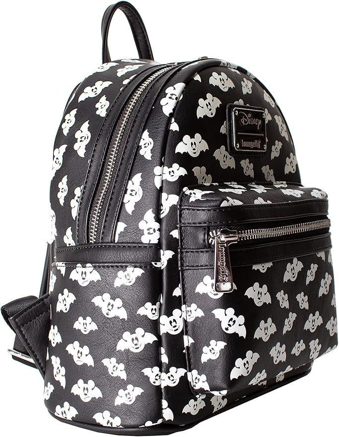 Loungefly Disney Disney Totally Batty Mickey Mouse Bat AOP Mini Backpack Purse
